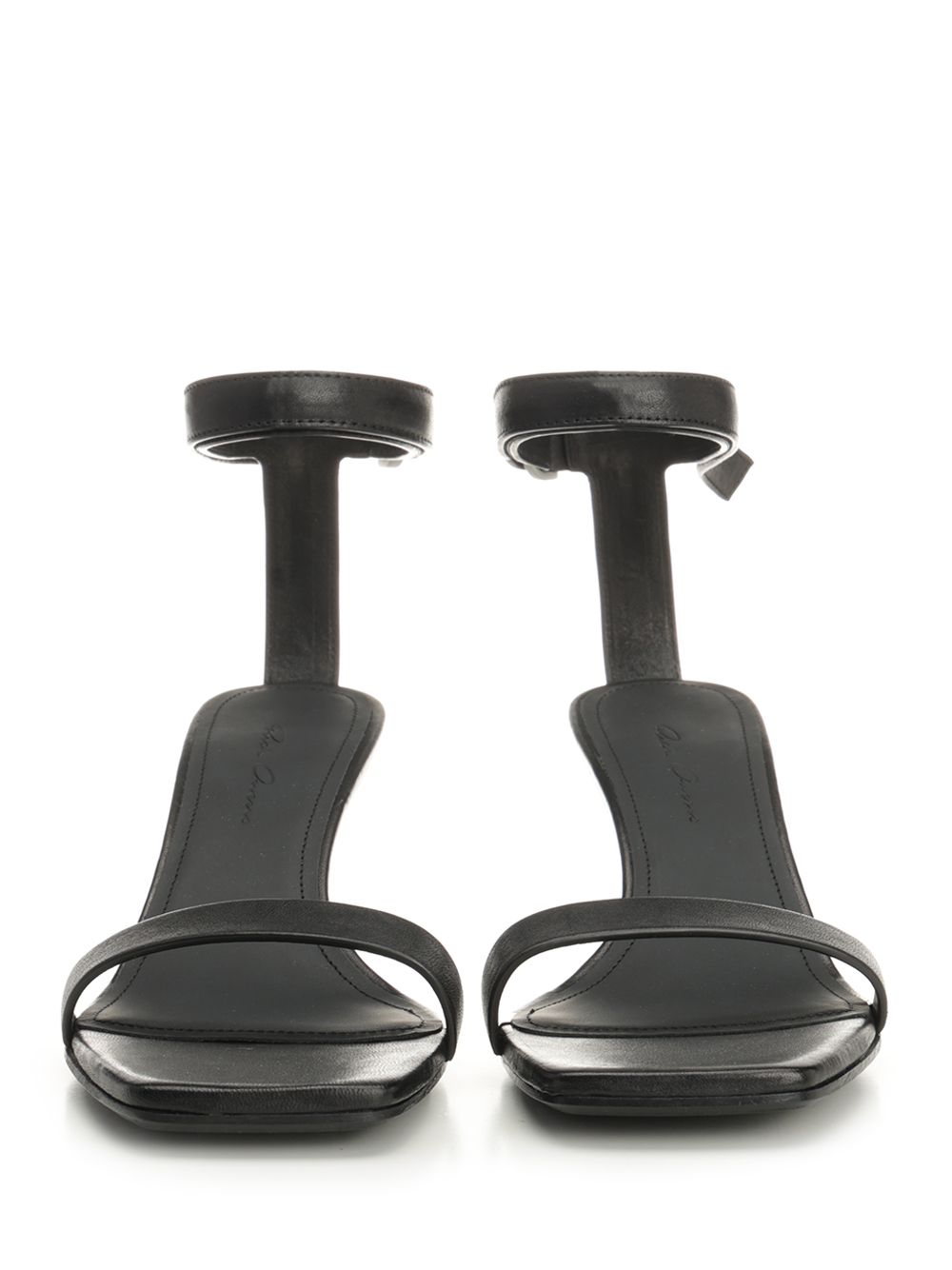 Cantilever Sandals Black Leather