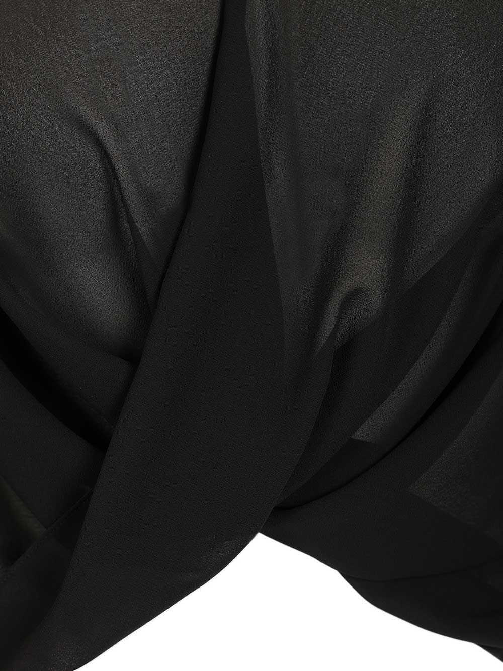 Long-sleeved top Black Poliestere Tops