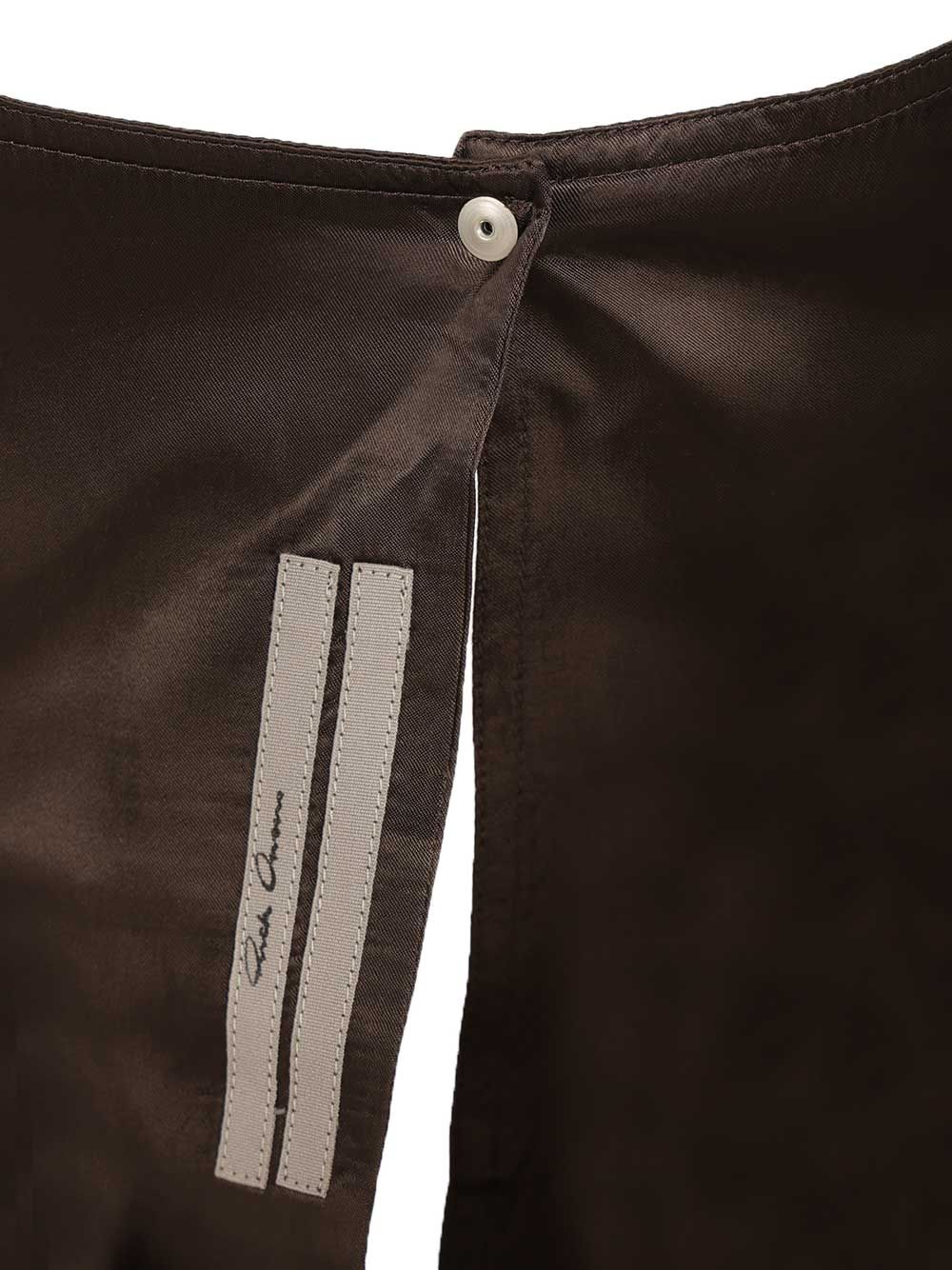 Long-sleeved jumpsuit Brown Cupro Jumpsuits