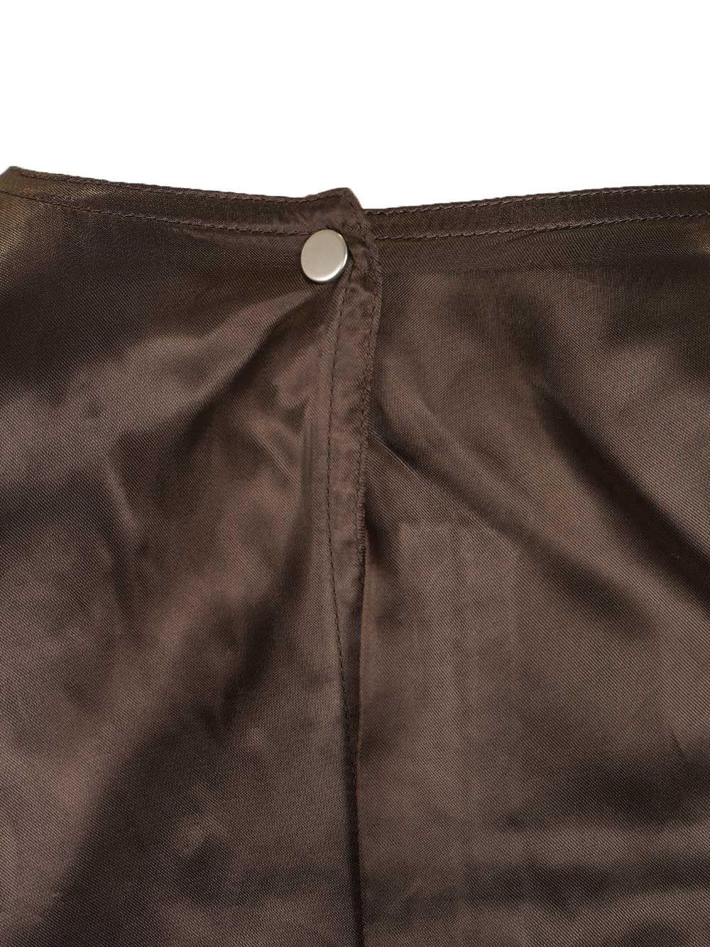 Long-sleeved jumpsuit Brown Cupro Jumpsuits