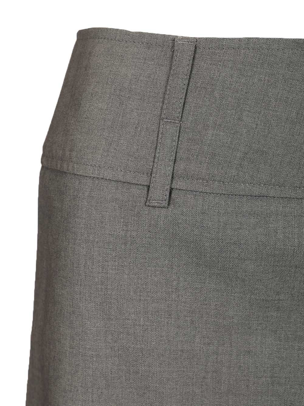 Micro Miniskirt Grey Polyester Skirt