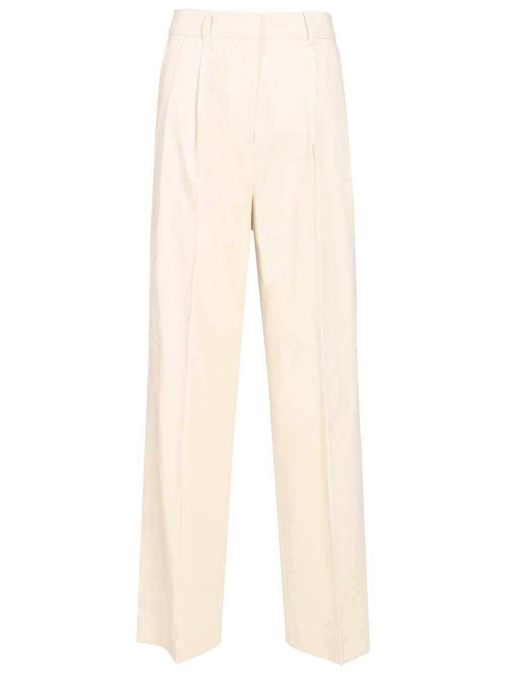 Chino Trousers White Shell: Cotton