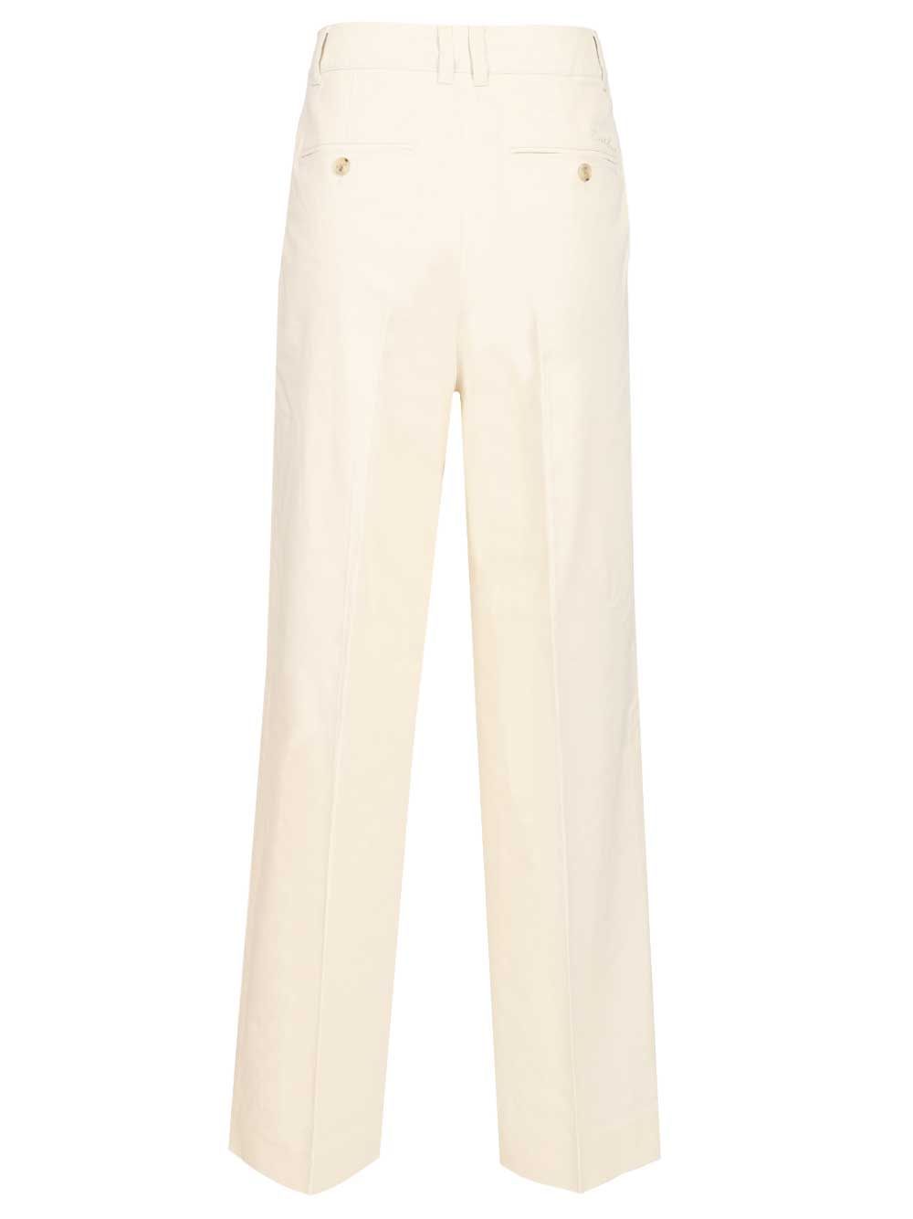 Chino Trousers White Shell: Cotton