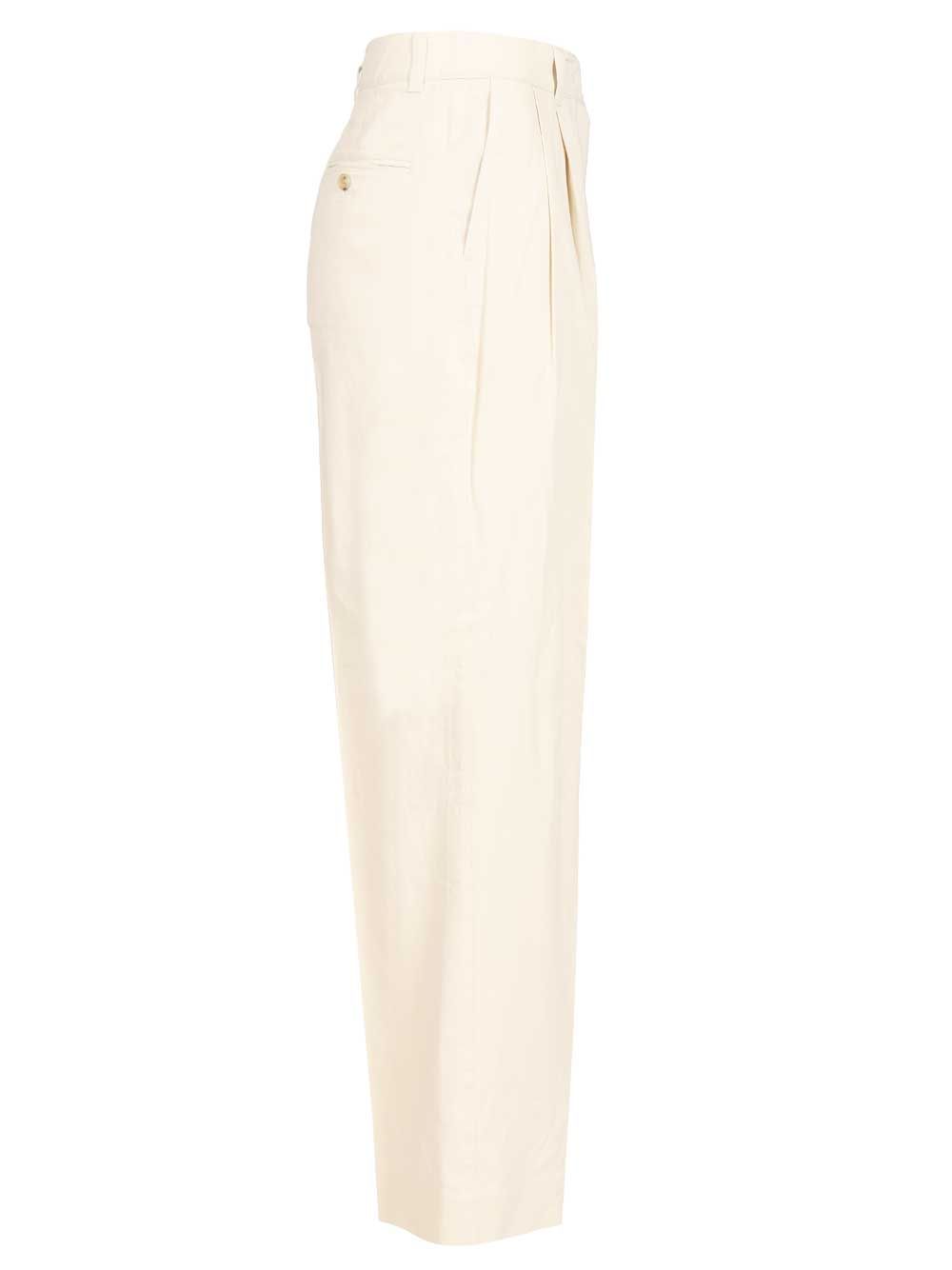 Chino Trousers White Shell: Cotton