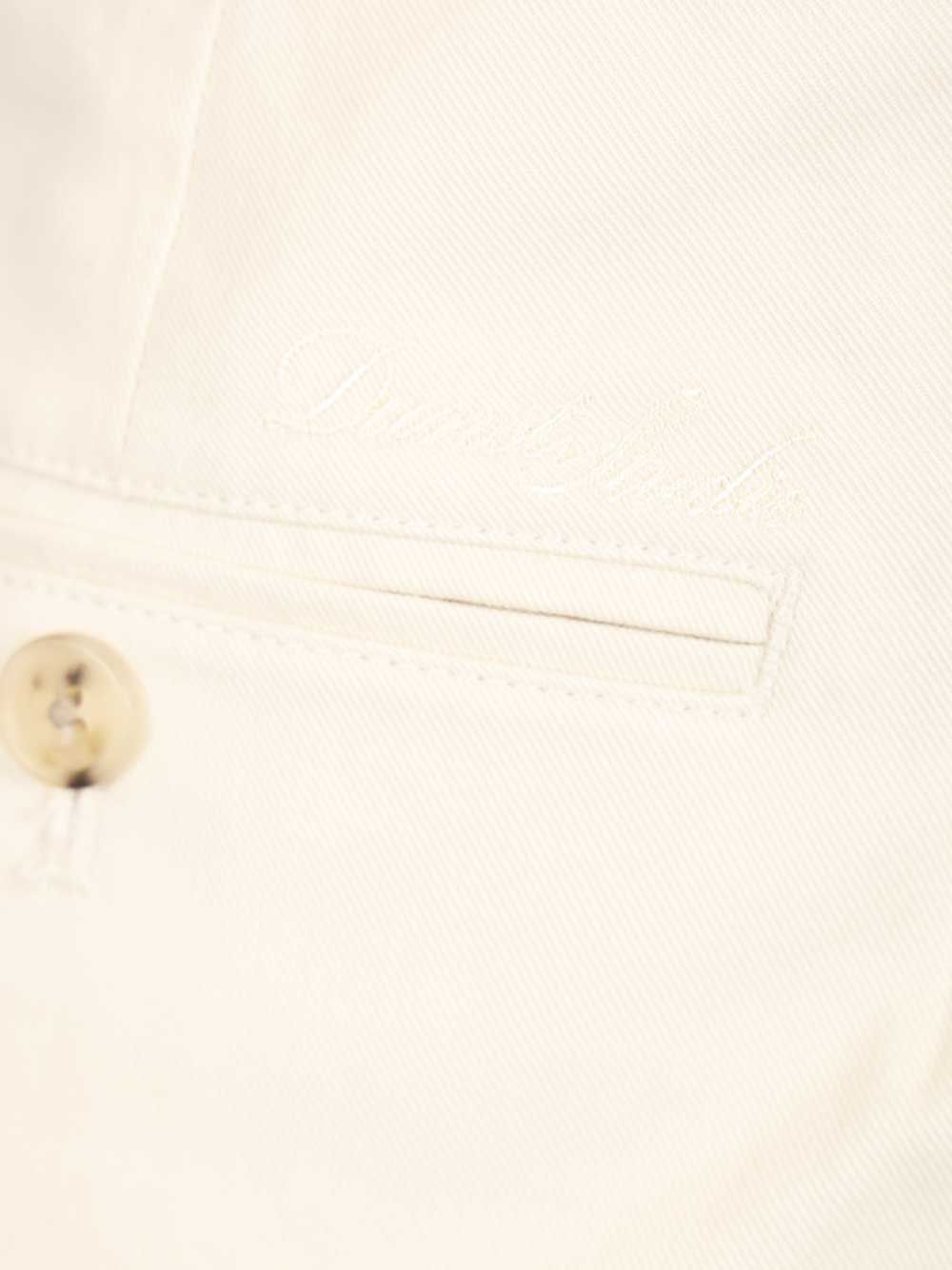 Chino Trousers White Shell: Cotton