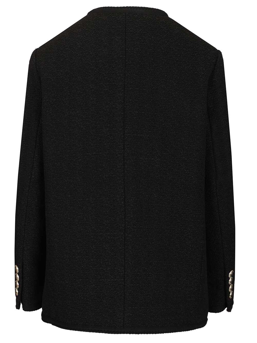 Tweed Jacket Black Shell: Cotton