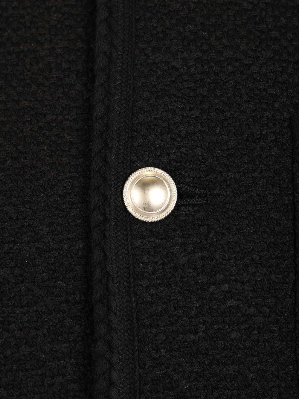Tweed Jacket Black Shell: Cotton