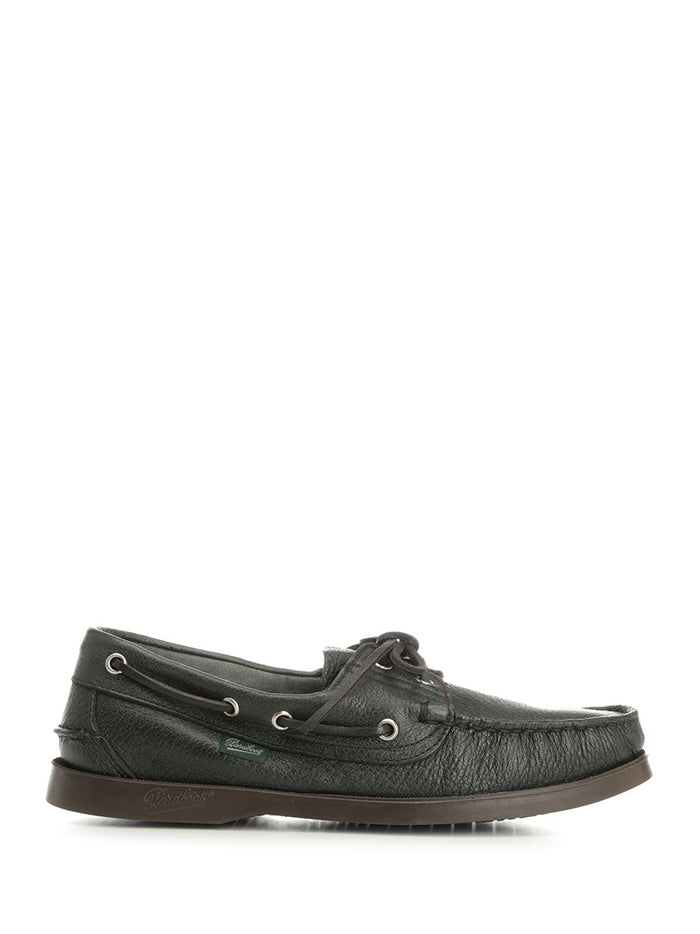 Barth boat shoe Green Deer Leather / Rubber Scarpe Basse