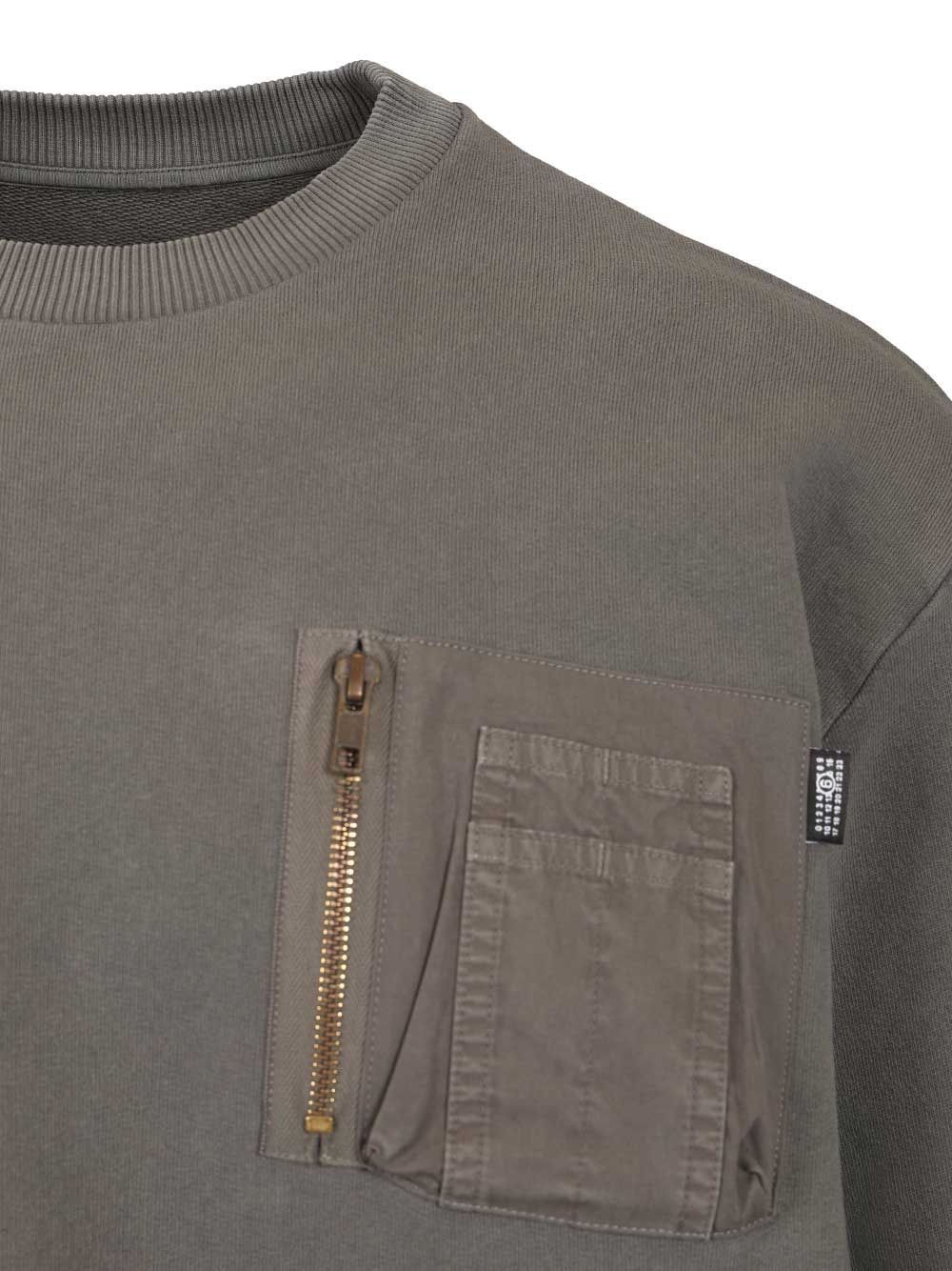 Cotton Sweatshirt Grey Sweatshirts