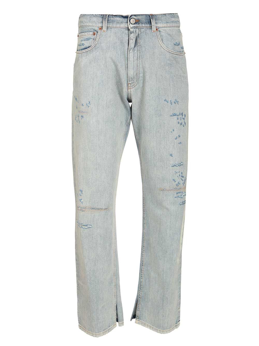 Regular fit jean Light Blue Cotton