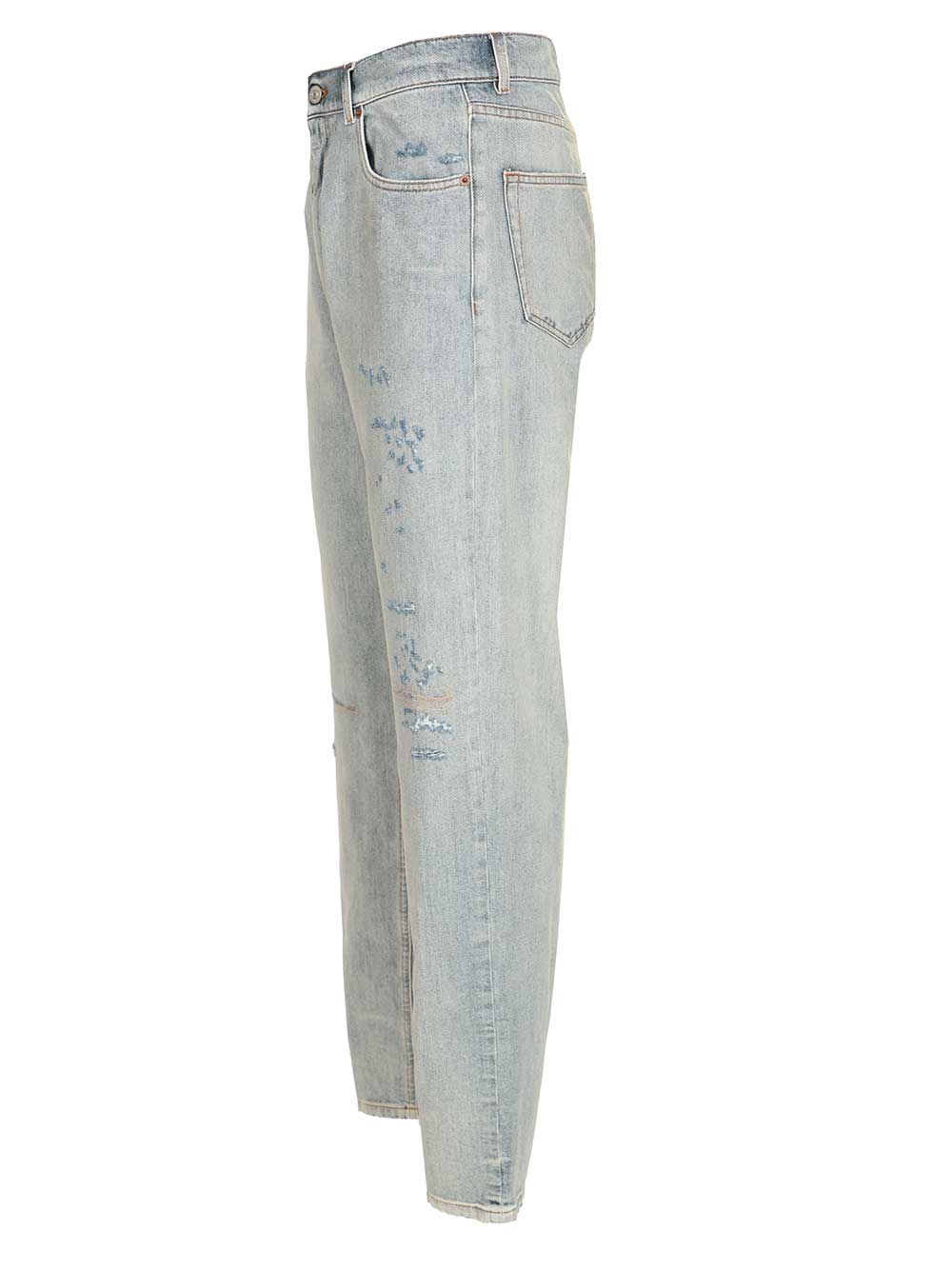 Regular fit jean Light Blue Cotton