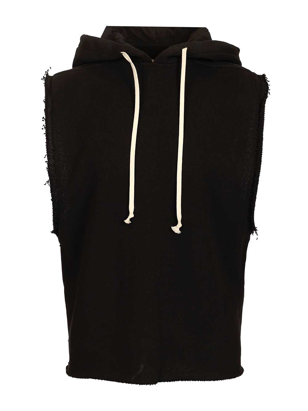 Cotton jersey vest Black Sweatshirts