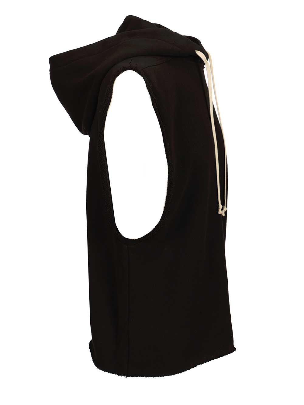 Cotton jersey vest Black Sweatshirts