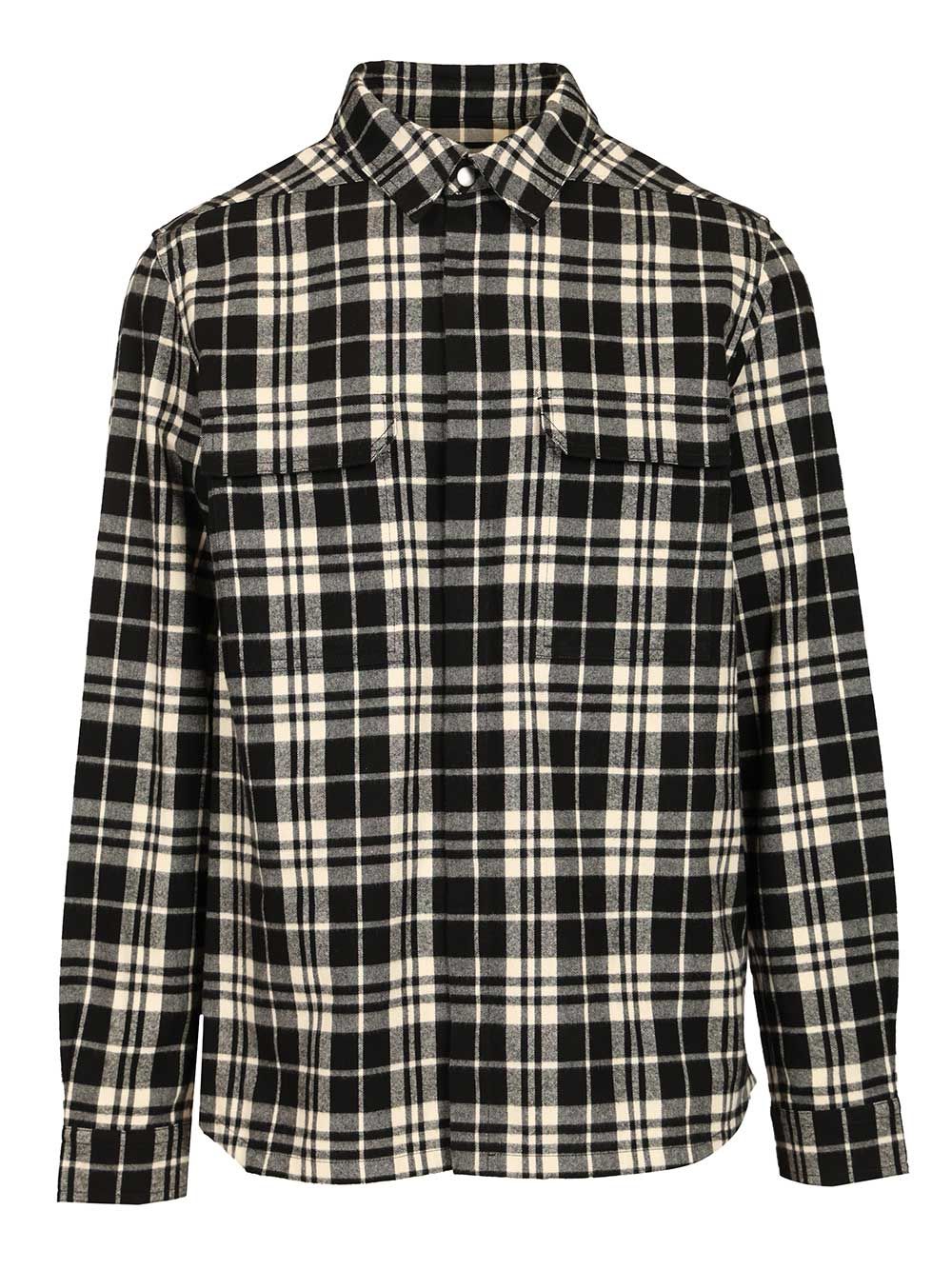Temple checked cotton shirt Black Jacket