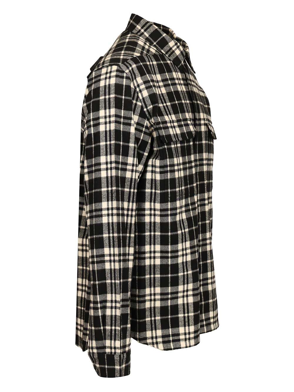 Temple checked cotton shirt Black Jacket