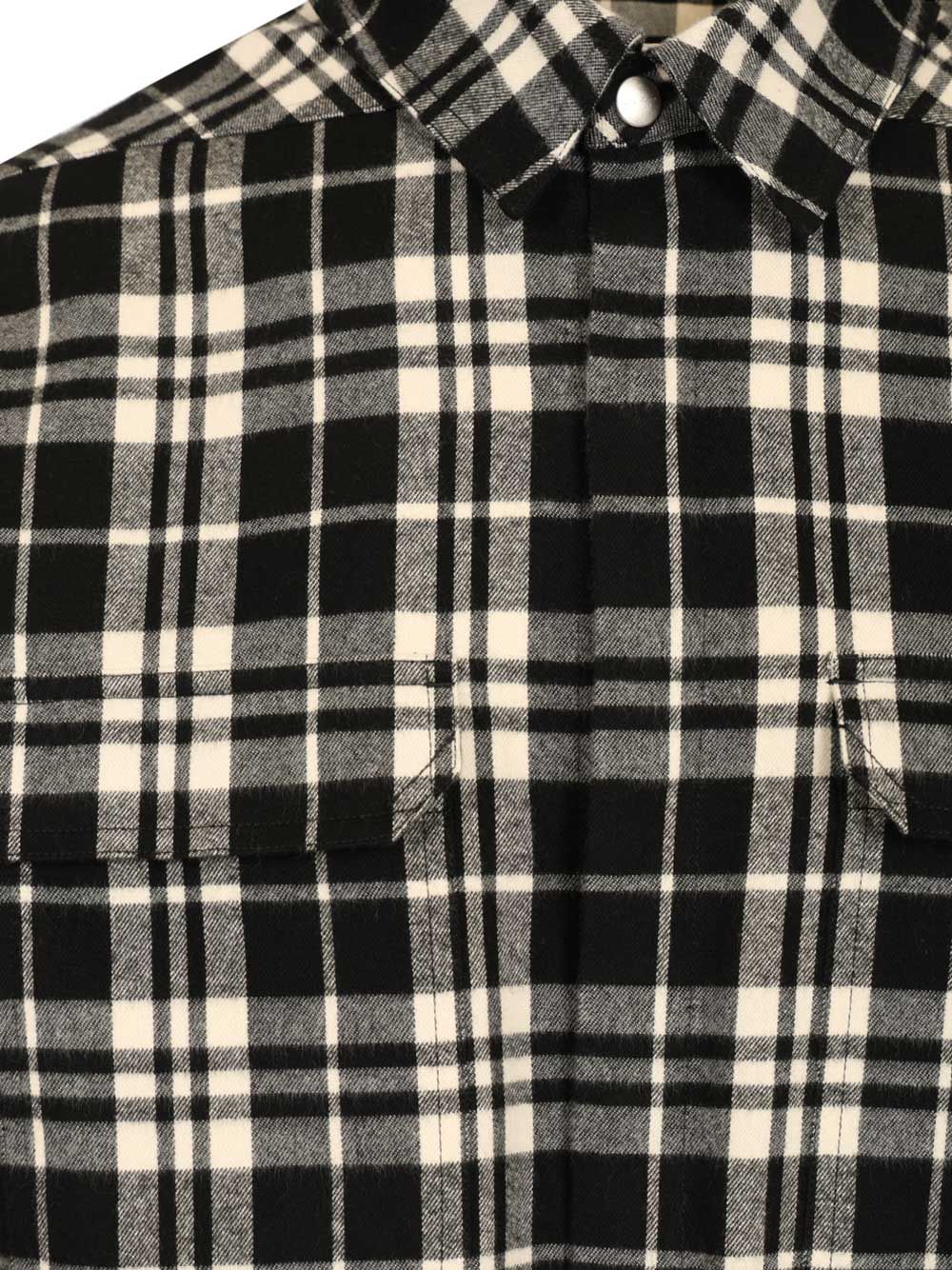 Temple checked cotton shirt Black Jacket