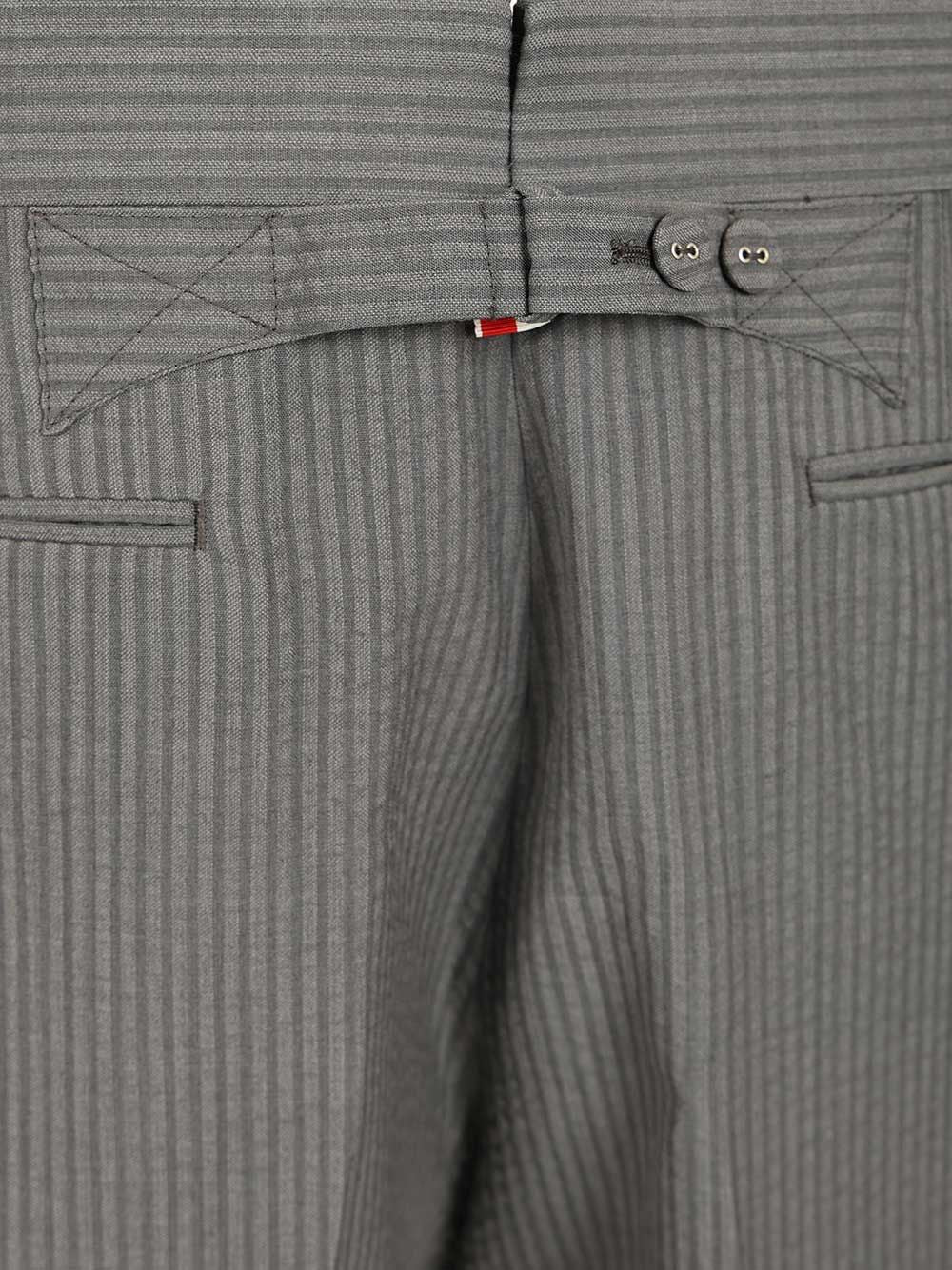 Seersucker Shorts Grey Wool Jacket