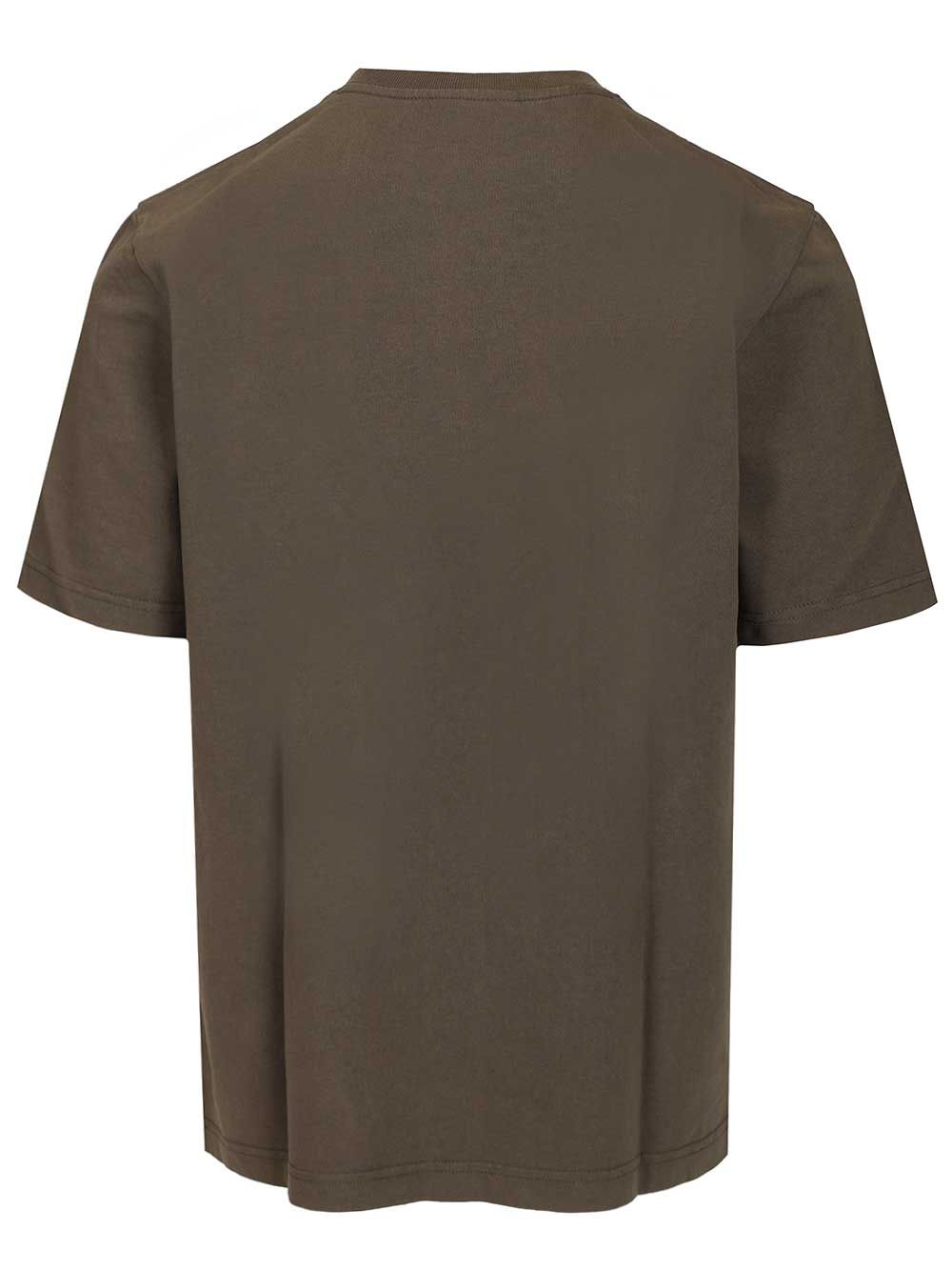 Fox Head T-shirt Brown Organic Cotton