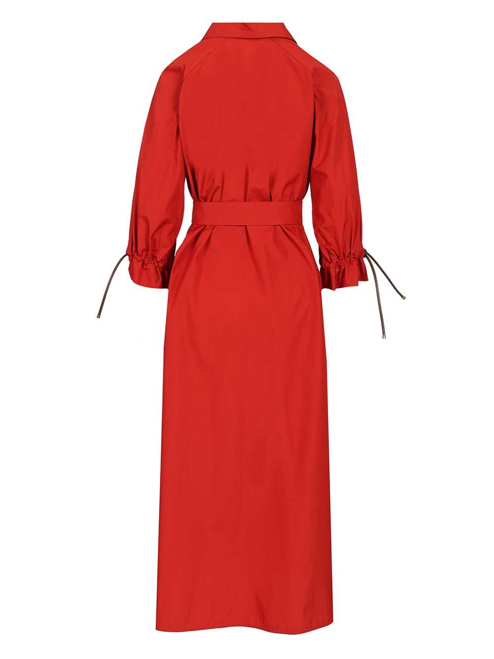 Oversized Dress Red Cotone