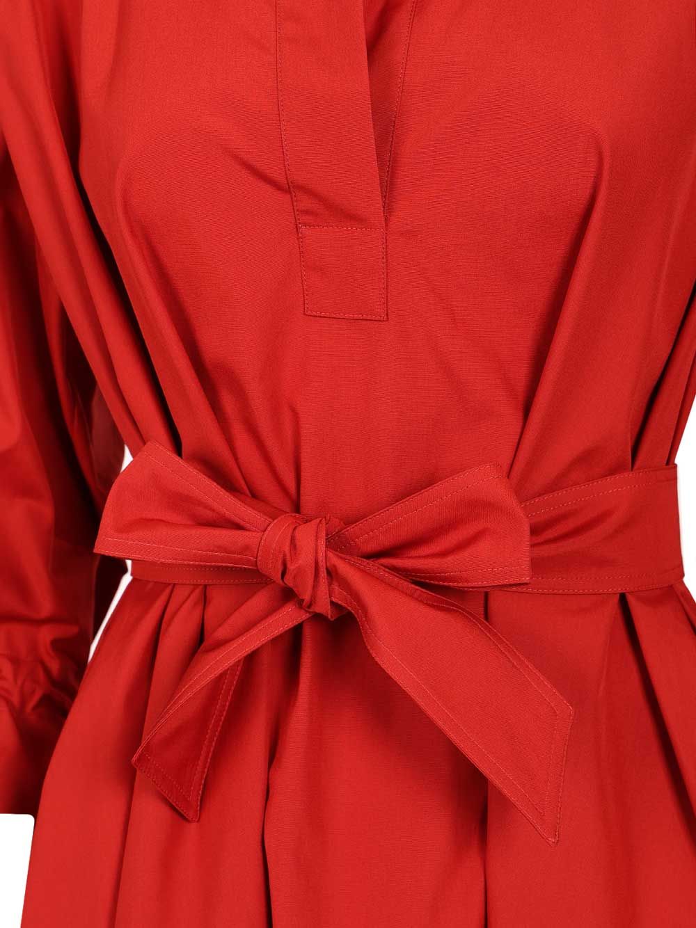 Oversized Dress Red Cotone