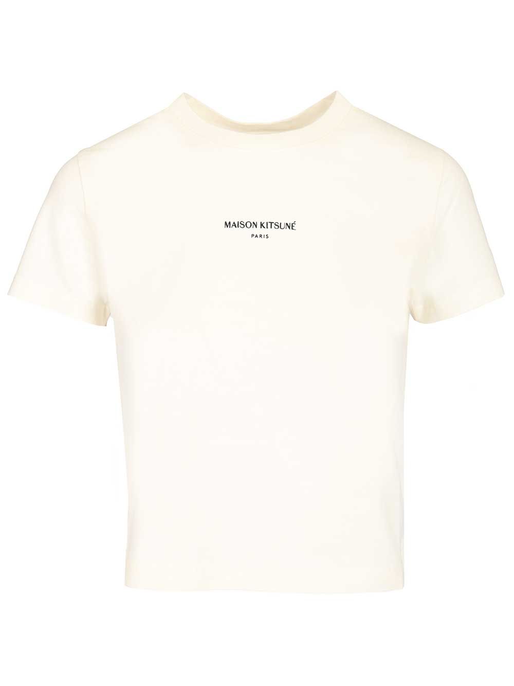 Maison Kitsuné Paris T-shirt Beige Organic Cotton