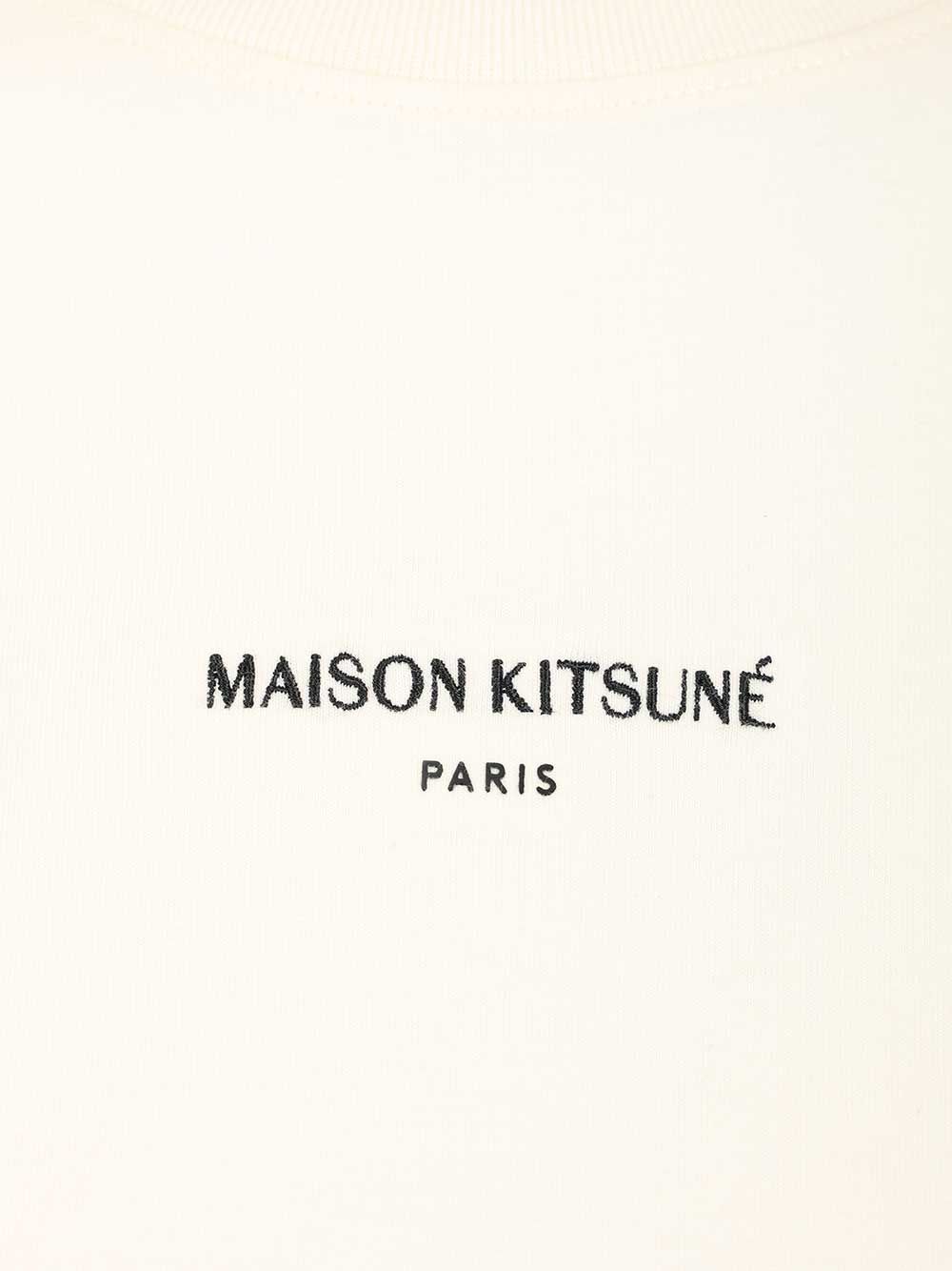 Maison Kitsuné Paris T-shirt Beige Organic Cotton