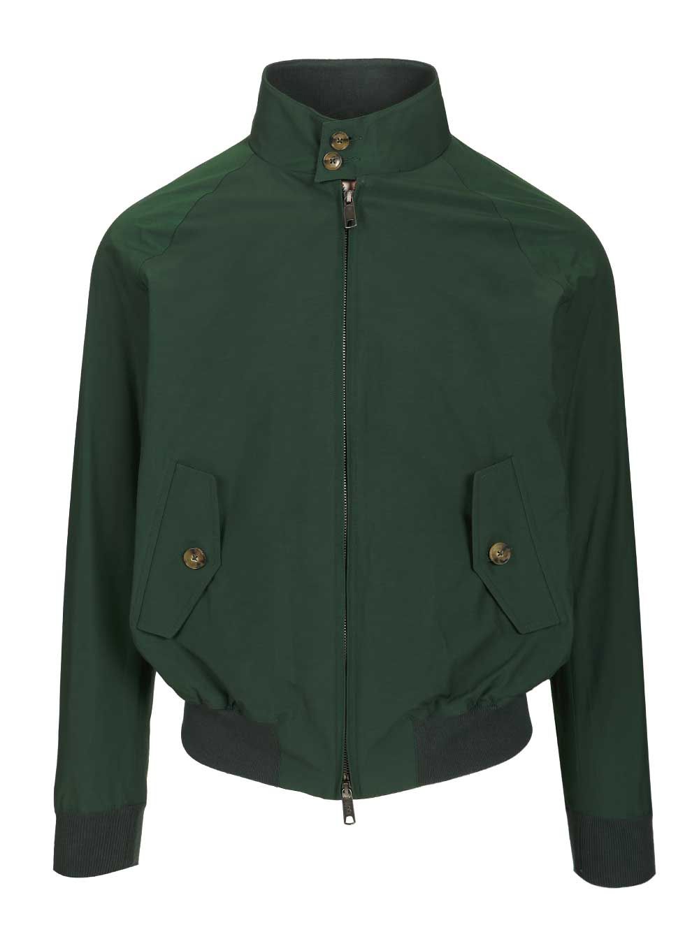 G9 Harrington Jacket Green Polyester Cotton