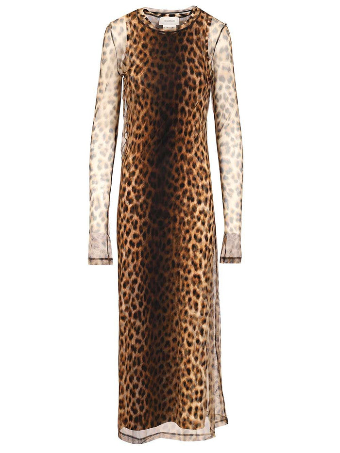 Animal print fitted dress Animalier A Maglia Poliammide