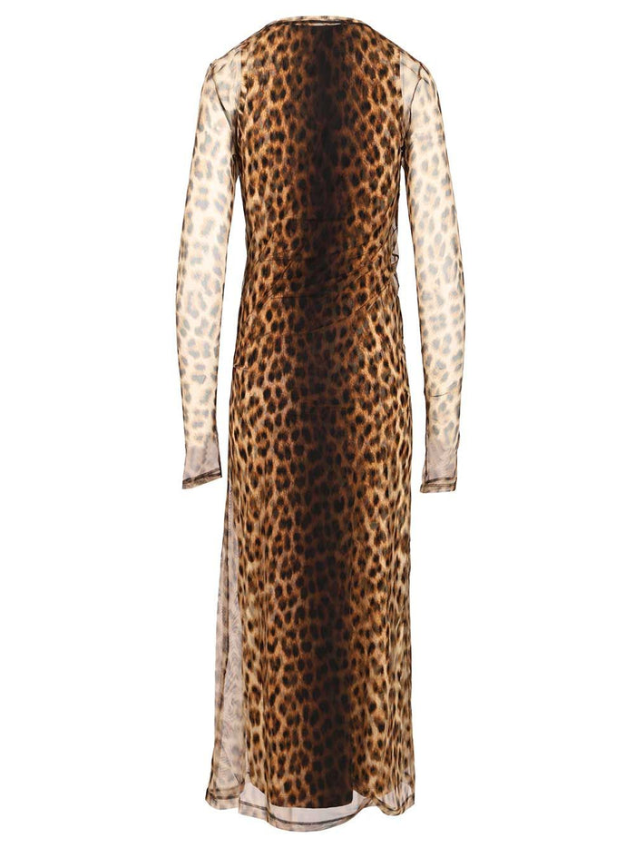 Animal print fitted dress Animalier A Maglia Poliammide