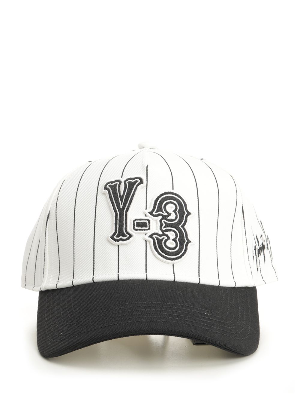 Striped Baseball Cap White Rec.polyester Hat
