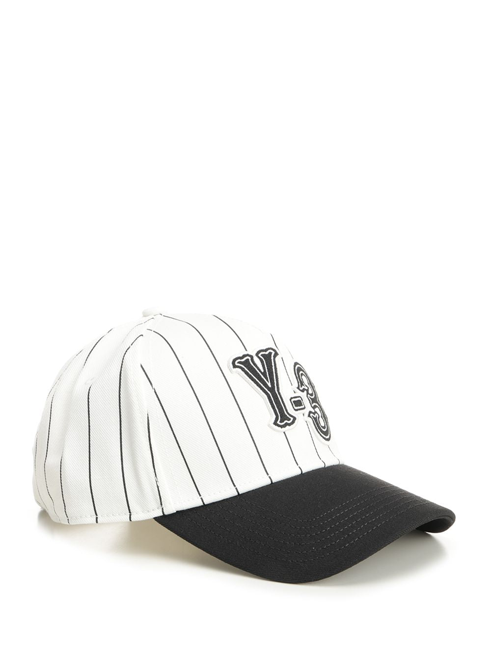 Striped Baseball Cap White Rec.polyester Hat