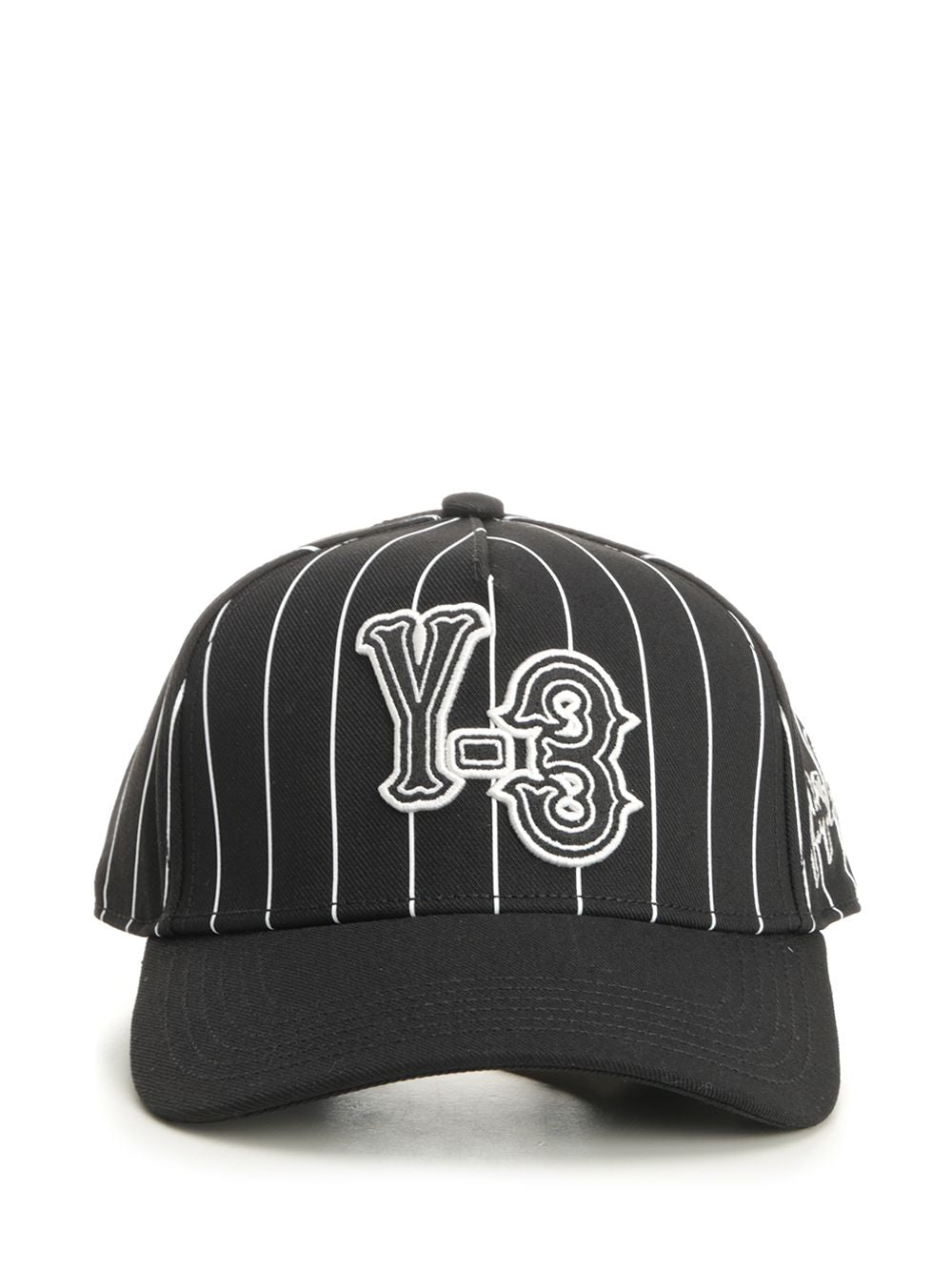 Striped baseball cap Black Rec.polyester Hat