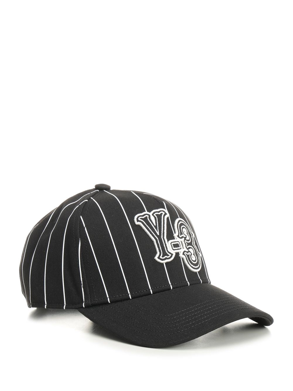 Striped baseball cap Black Rec.polyester Hat