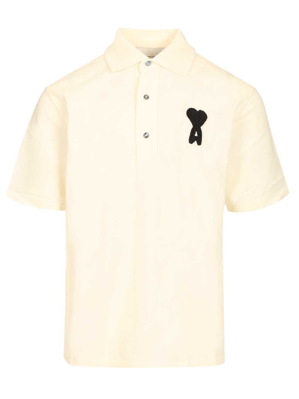 Ami De Coeur Polo Shirt White Coton