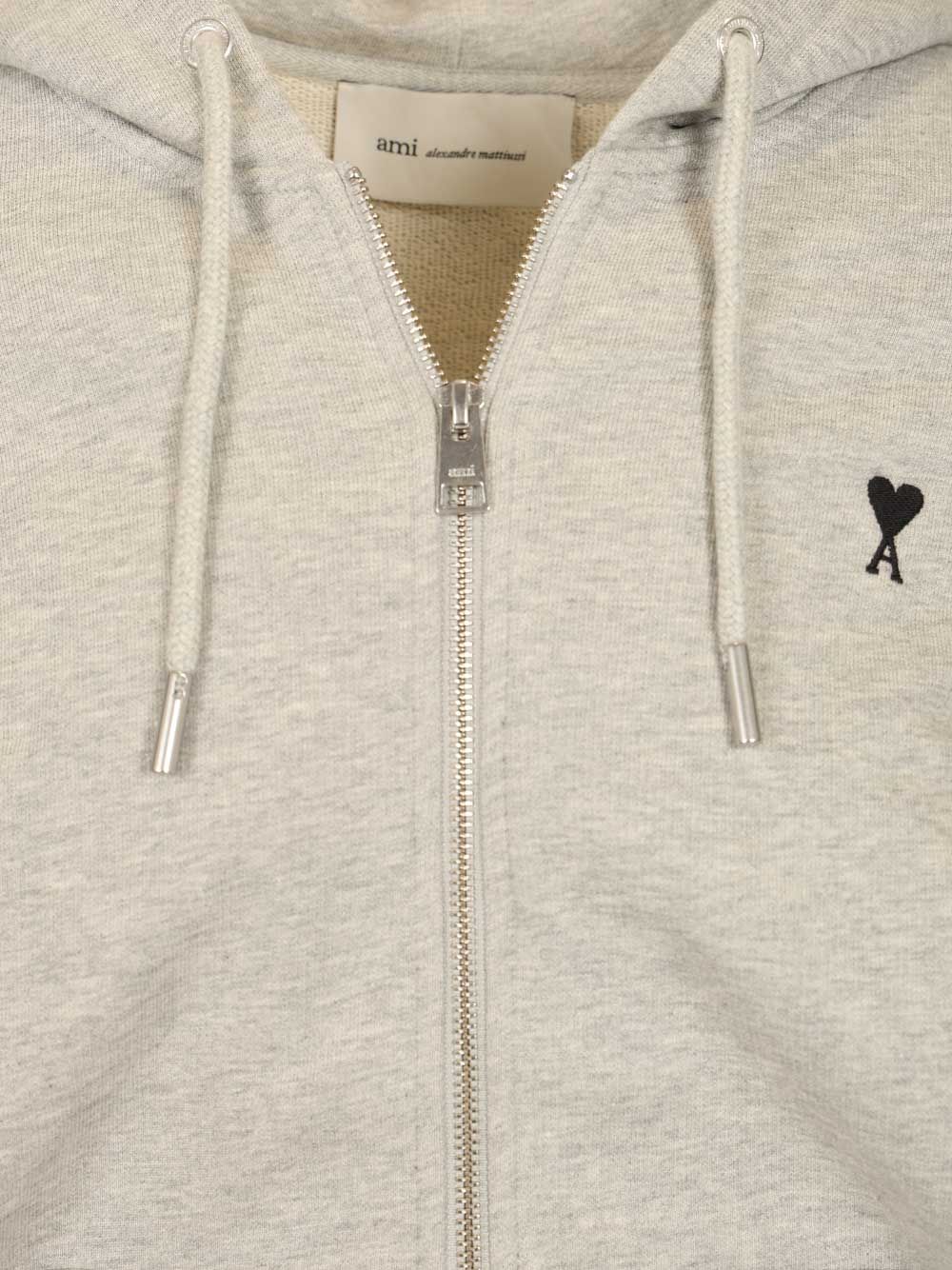 Ami de Coeur zip-up hoodie Grey Mat Principale:coton Sweatshirts