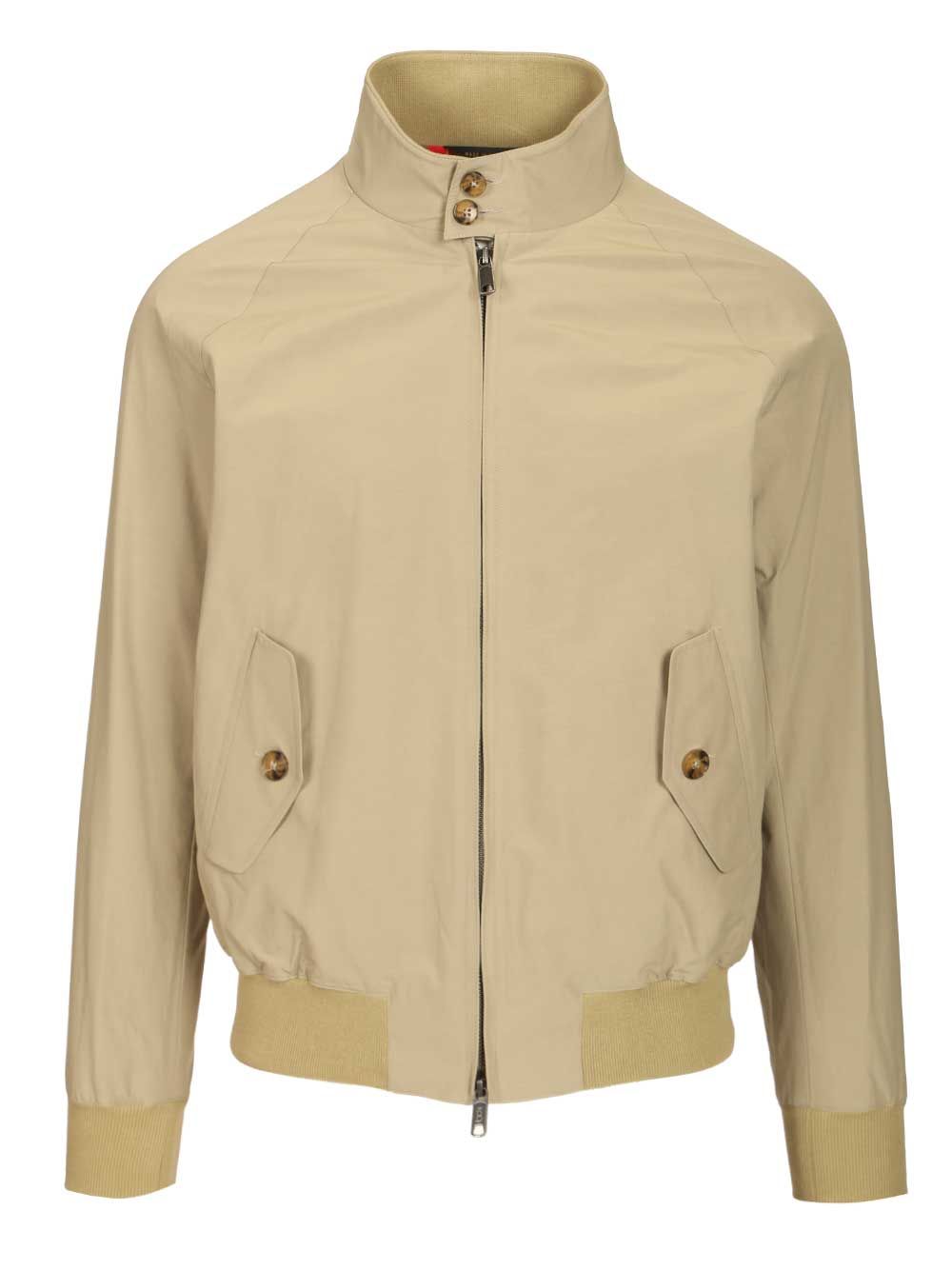 G9 Harrington Jacket Beige Polyester Cotton