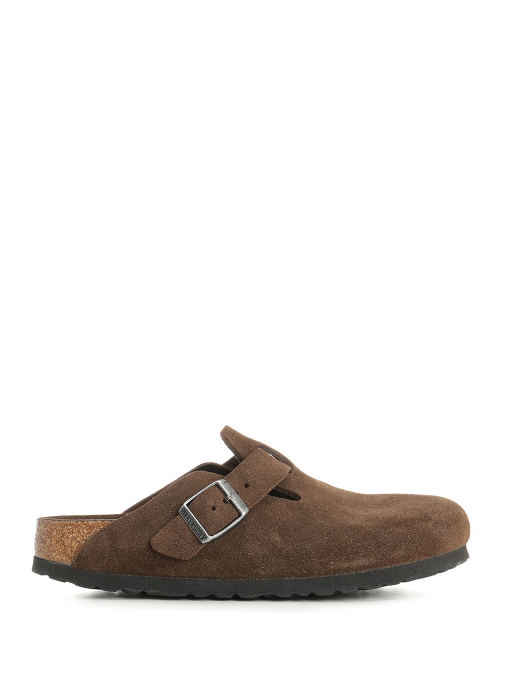 Boston Suede Clog Brown Sandal