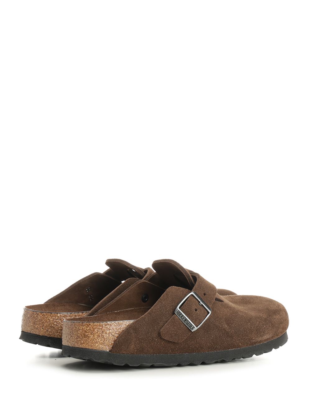 Boston Suede Clog Brown Sandal