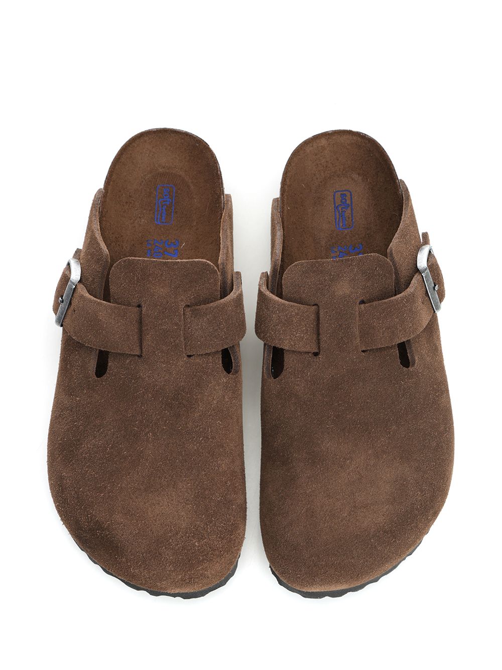 Boston Suede Clog Brown Sandal