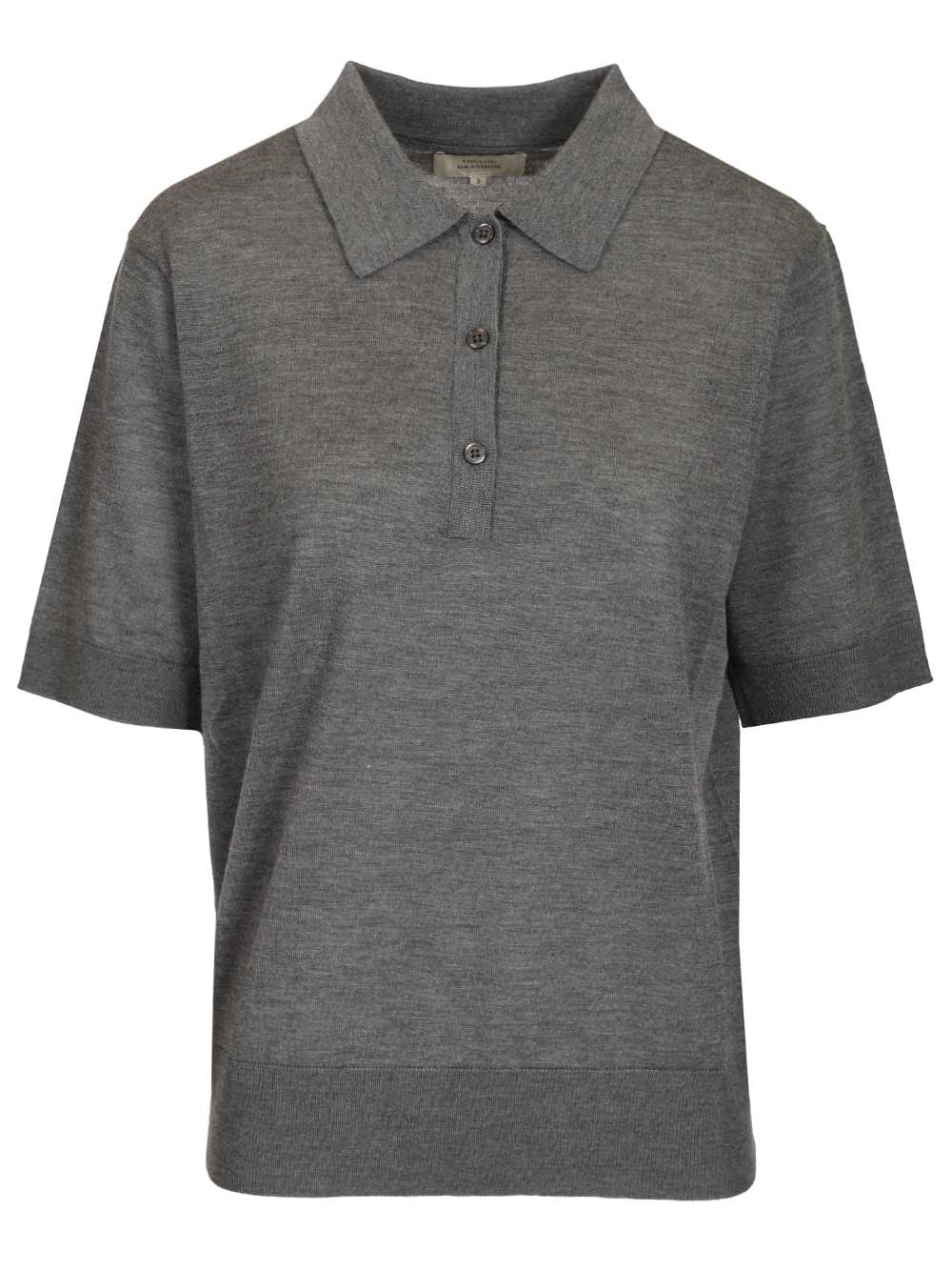 MIGO cashmere polo shirt Grey