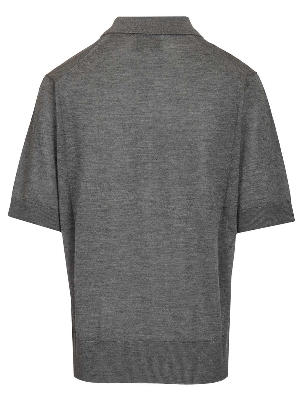 MIGO cashmere polo shirt Grey