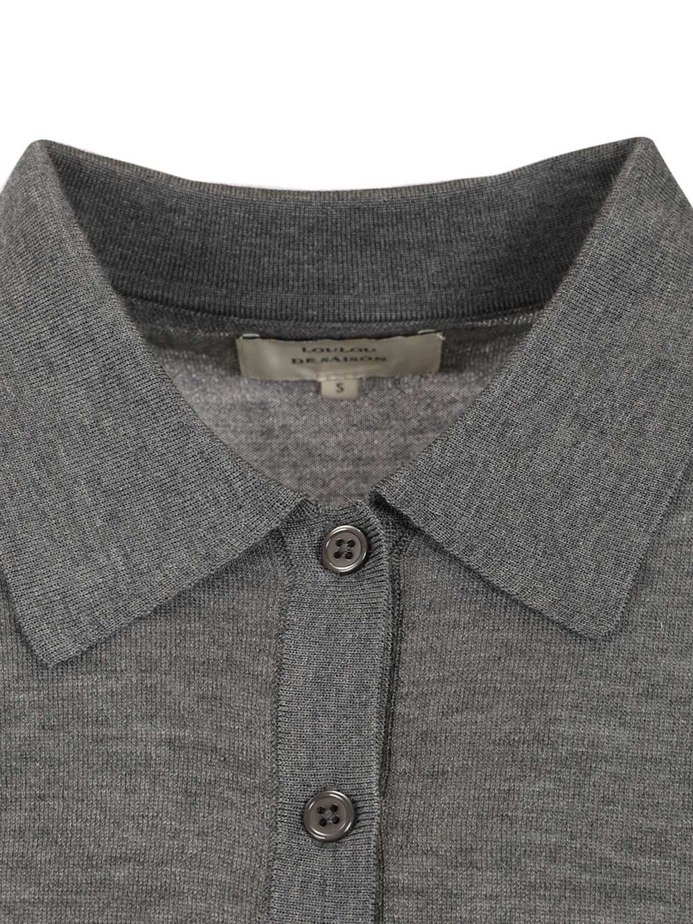 MIGO cashmere polo shirt Grey