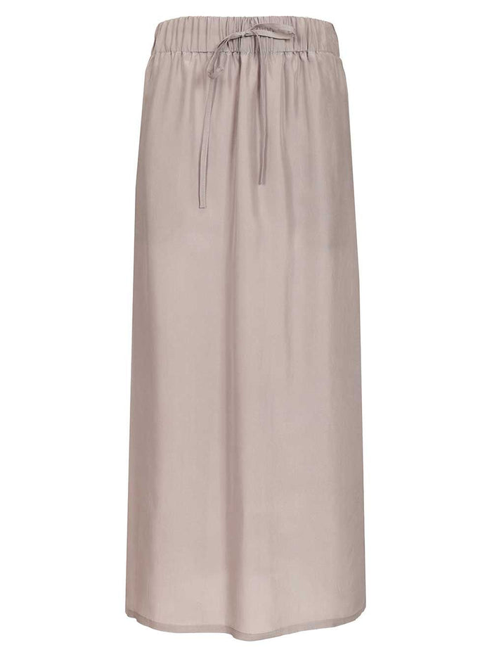 Silk skirt Grey