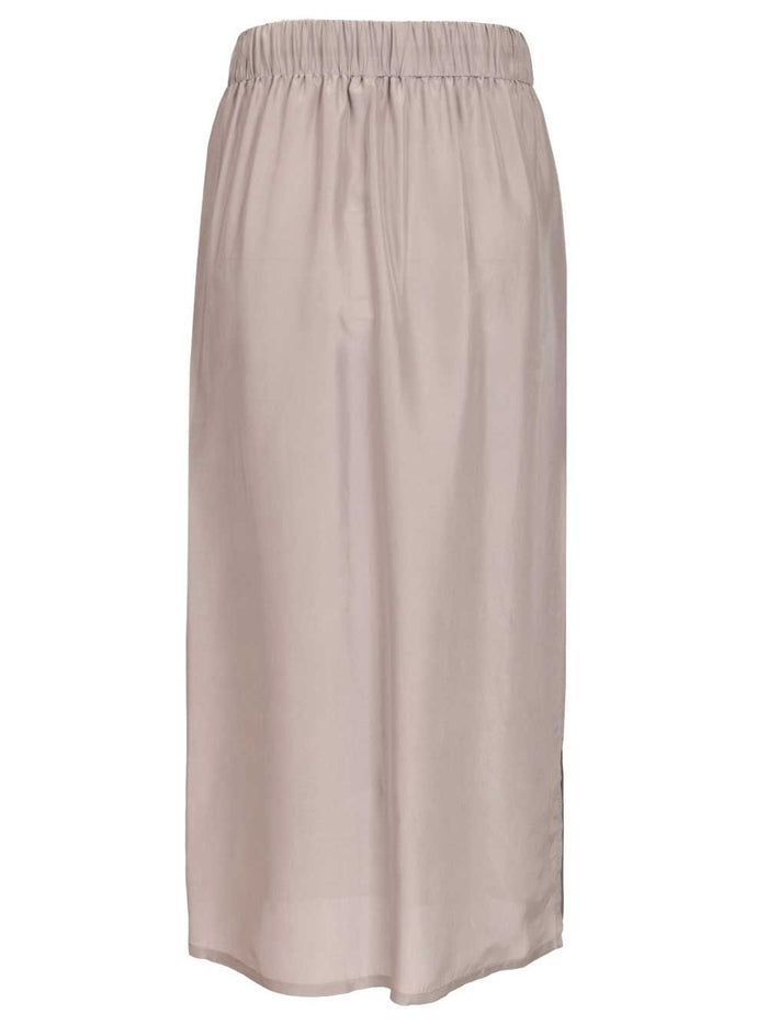 Silk skirt Grey