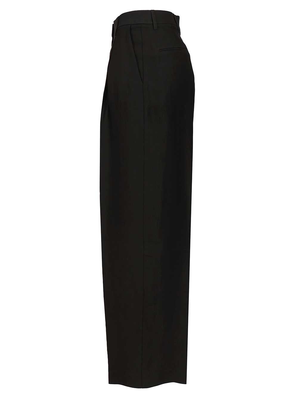 Trousers with pleats Black Vi Li