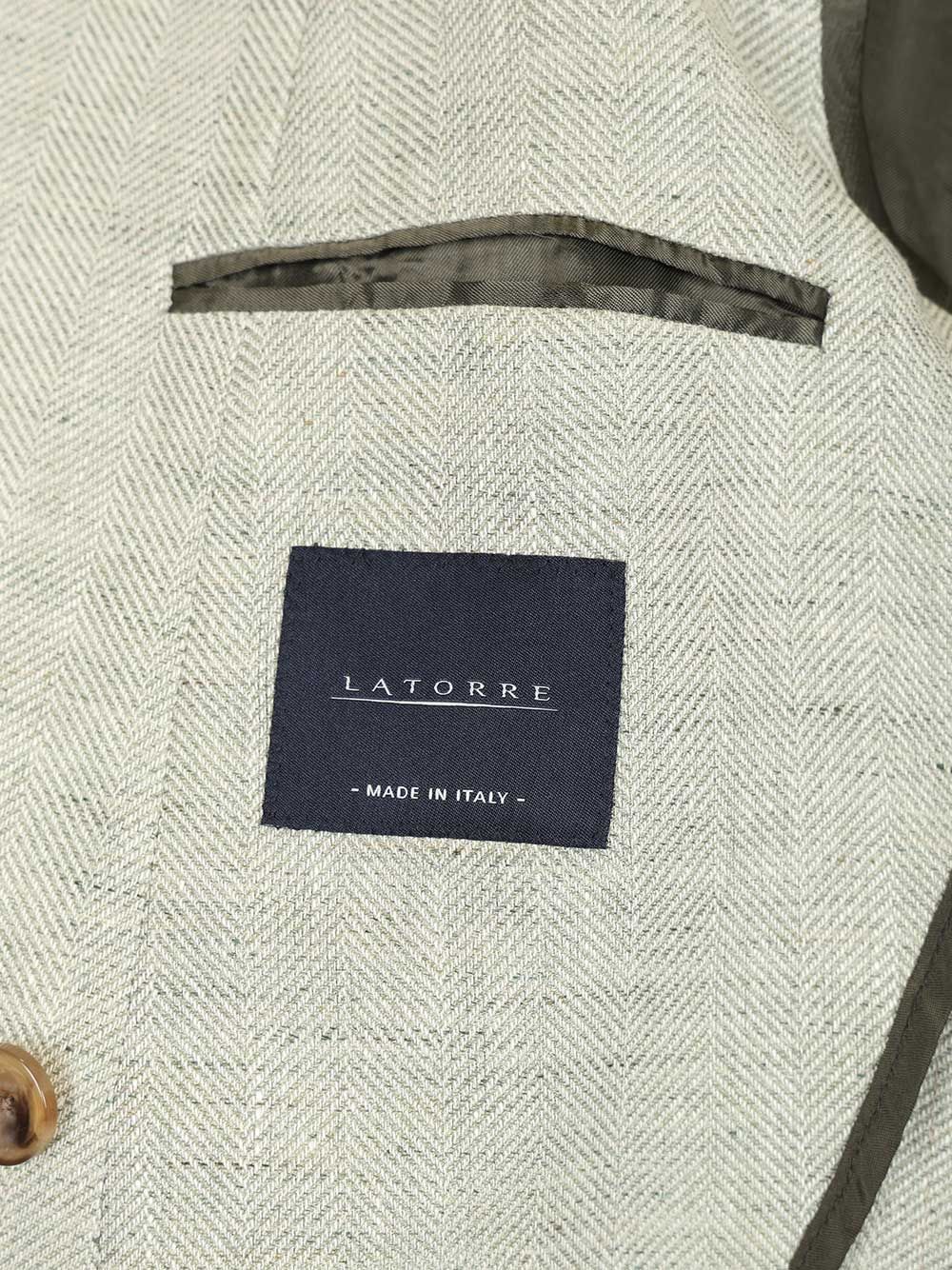 double-breasted blazer Grey Linen Wool Jacket