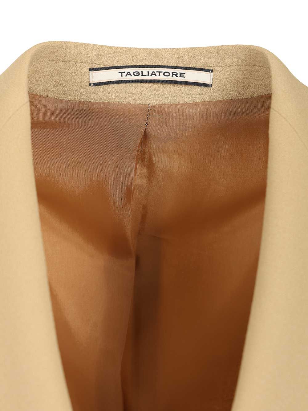 Wool Blazer Beige Virgin Elastane Stretch Jacket