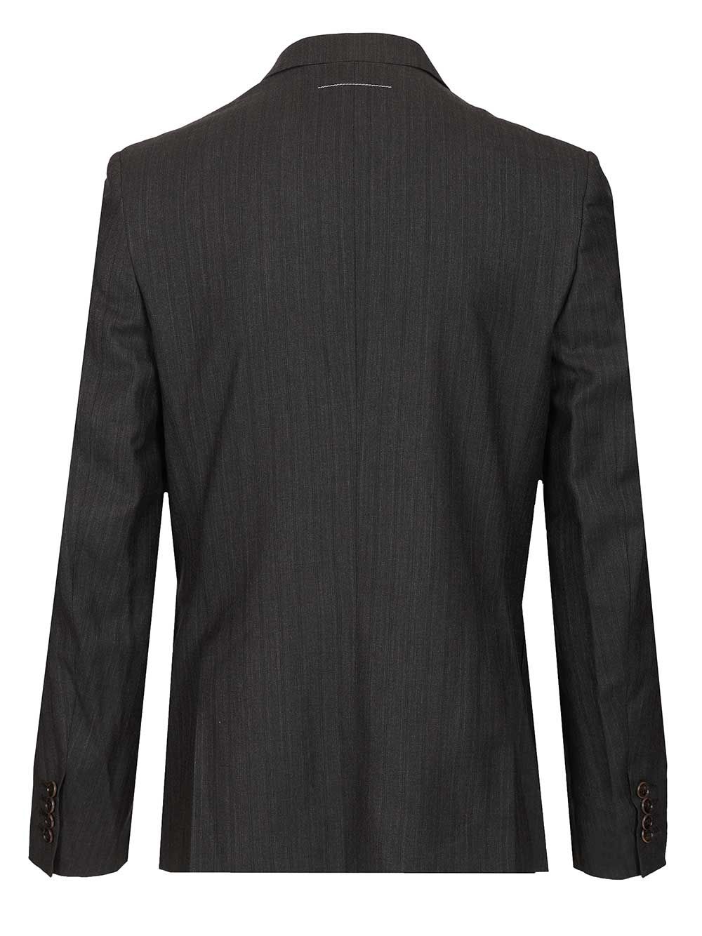 Wool And Cotton Blazer Black Jacket