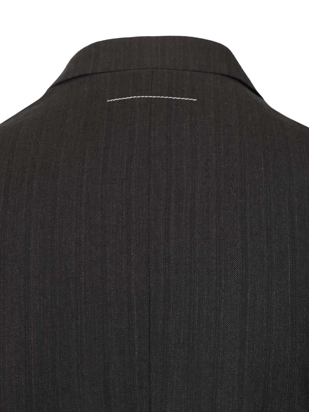 Wool And Cotton Blazer Black Jacket