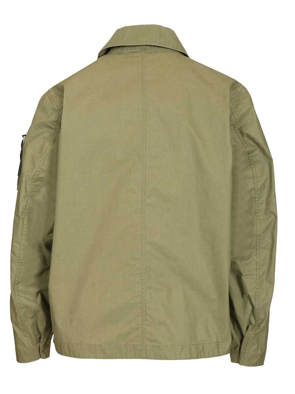 Waxed cotton coach jacket Green Polyester +